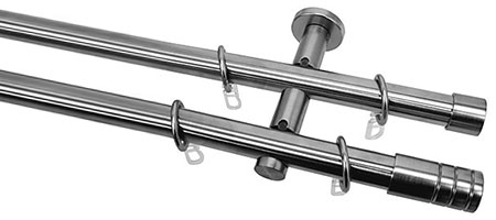 Zweiläufige Stangen (Montage nur an der Wand möglich)