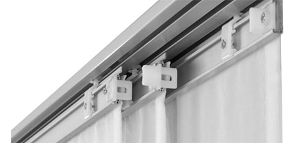 Schiene für Flächenvorhang - Deckenmontage