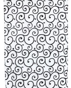 Beflockter Vorhangstoff